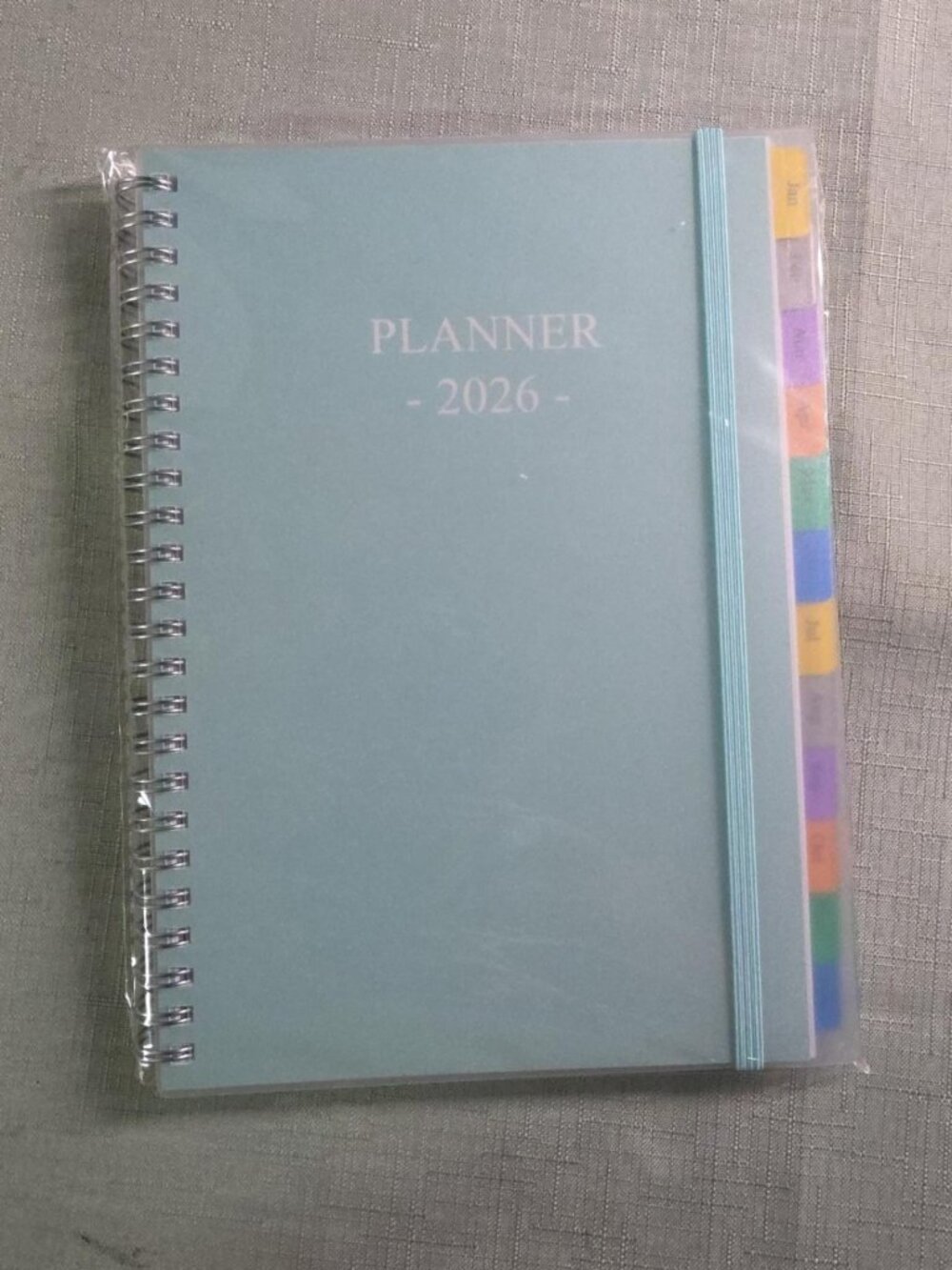 New 2026 Weekly Planner A5 Teal Spiral Bound